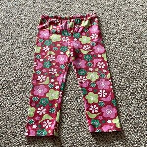Patsy Aiken Red Floral Pants. 3T